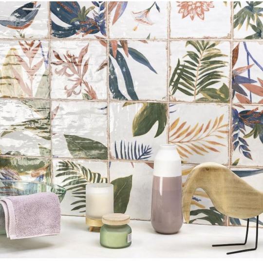 mainzu decor sonata madar palmalevel virag minta elegans fenyes dekor csempe falburkolat art deco szecesszios furdoszoba falikep burkolat mintas noveny virag egzotikus.JPG